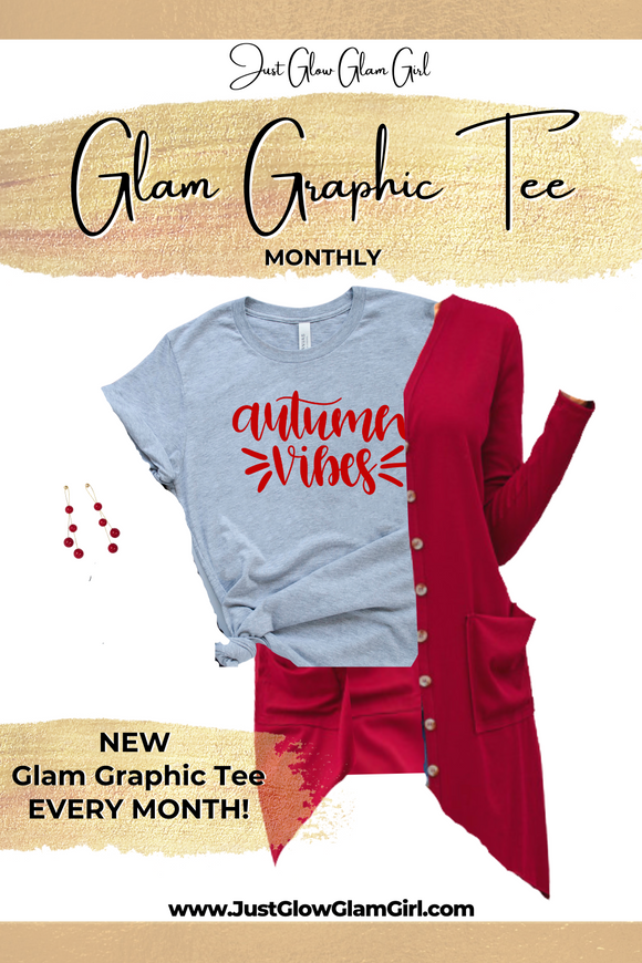 How to how to style a Graphic T-shirt for Fall- September Glam Graphic Tee
