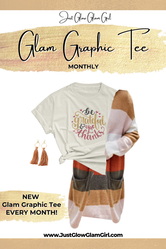 How to how to style a Graphic T-shirt for Fall- October- November Glam Graphic Tee