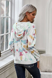 Multicolor Tie Dye Pattern Hoodie