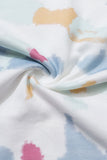 Multicolor Tie Dye Pattern Hoodie