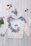 Multicolor Tie Dye Pattern Hoodie