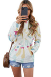 Multicolor Tie Dye Pattern Hoodie