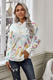 Multicolor Tie Dye Pattern Hoodie