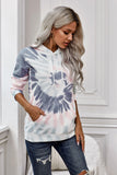 Multicolor Tie Dye Pattern Hoodie