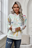 Multicolor Tie Dye Pattern Hoodie