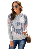 Multicolor Tie Dye Pattern Hoodie