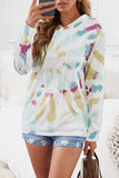 Multicolor Tie Dye Pattern Hoodie