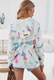 Multicolor Tie Dye Pattern Hoodie