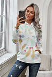 Multicolor Tie Dye Pattern Hoodie