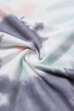 Multicolor Tie Dye Pattern Hoodie