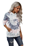 Multicolor Tie Dye Pattern Hoodie