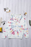 Multicolor Tie Dye Pattern Hoodie
