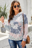 Multicolor Tie Dye Pattern Hoodie